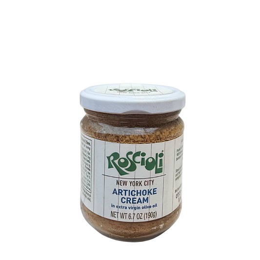Jar of Roscioli Artichoke Cream on a white background