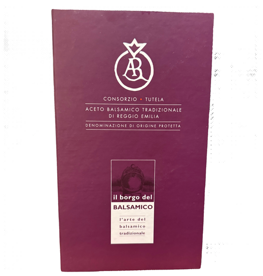Maroon box with white text and logo on a white background