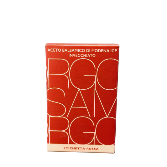 Red box with white text on a white background